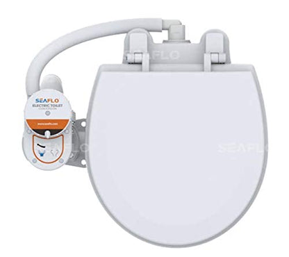 SEAFLO Cabeza de barco de inodoro eléctrico de 24 V