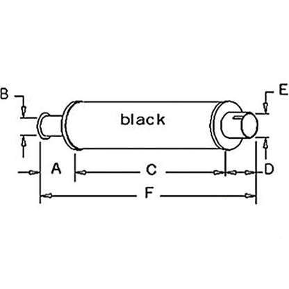 Silenciador de tractor AR26640, hecho para John Deere 3010, 3020, 4000, 4010, 4020, 4520, 4620, 5010 +