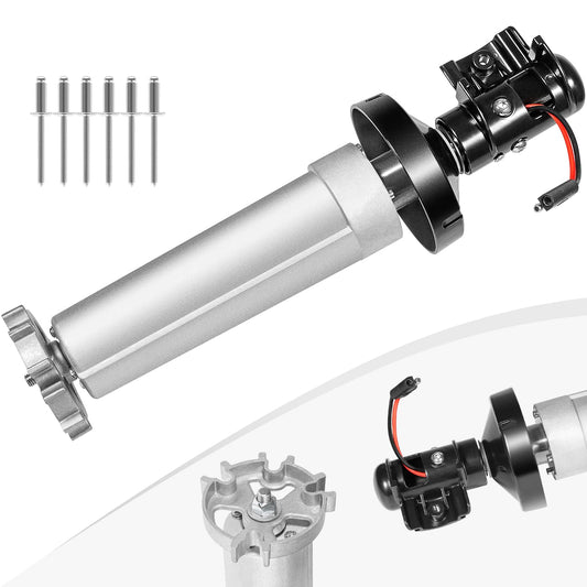 3310423.209U - Conjunto de torsión RH negro para toldos Dometic serie 9100, montaje de cabezal de accionamiento de toldo eléctrico