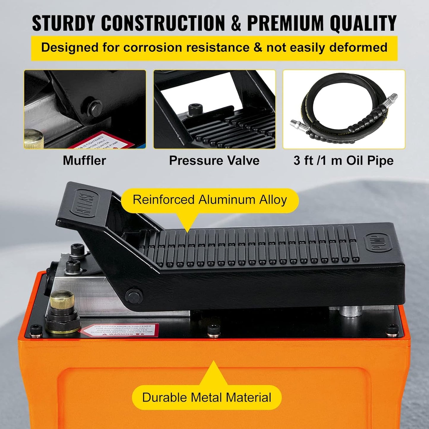 Mophorn Air Hydraulic Pump 10000 PSI NAP-002
