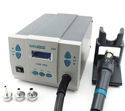 Quick 861DV 1000V estación de retrabajo digital con visualización LCD