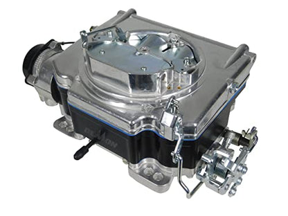 Holley Street - Carburador de demonios, aluminio brillante quemado por bolas con cuenco de combustible compuesto negro, 625 CFM, 4 barriles, estrangulador eléctrico, solo gasolina, segundos de vacío