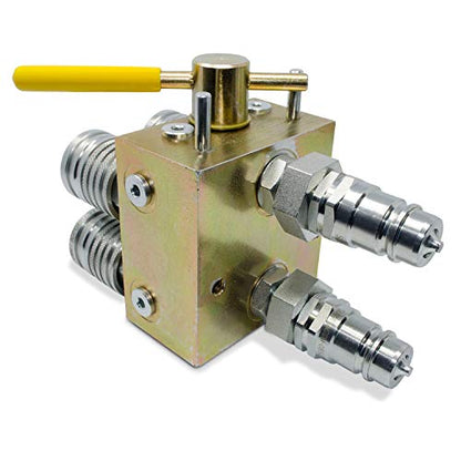 Multiplier hidráulico manual, kit de válvula divisor SCV con acopladores y accesorios excéntricos