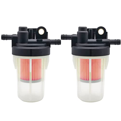 6A320-58862 - Conjunto de filtro de combustible (rojo) compatible con Kubota B2320 B2410 L2800 L3400 LX2610HSD M5640SU RTV-X1100CR RTV-X900G RTV900W sustituye a 6A320-586 0 6A33 20-59912 (juego de 2)