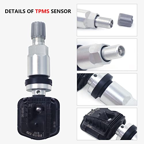 BACKVOLT - Sistema de monitoreo de presión de neumáticos, 4 sensores internos de 0-50 PSI/0-3.5 bar, sistema TPMS, cargador solar, 5 modos de alarma, visualización LCD, modo de reposo automático, inalámbrico, inteligente en tiempo real para automóviles