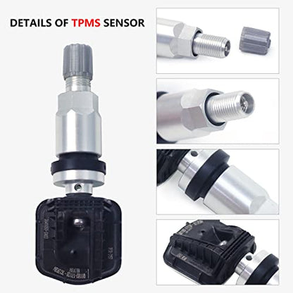 BACKVOLT - Sistema de monitoreo de presión de neumáticos, 4 sensores internos de 0-50 PSI/0-3.5 bar, sistema TPMS, cargador solar, 5 modos de alarma, visualización LCD, modo de reposo automático, inalámbrico, inteligente en tiempo real para automóviles