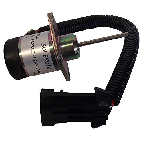 Solenoide de apagado de combustible compatible con motor Kubota V1903 V2003 V2203 Reemplaza 1G925-60011