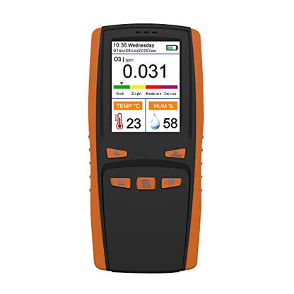 Detector de medidor de ozono, analizador de ozono portátil Medidor de ozono O3 multifuncional Detector de aire Sensor inteligente Medidor de ozono Monitor de contaminación de calidad del aire