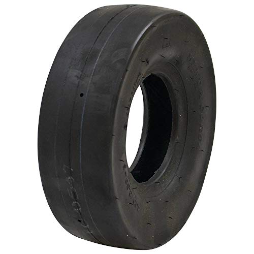 Stens 160-664 4.10x3.50-5 Neumático liso de 4 capas, negro
