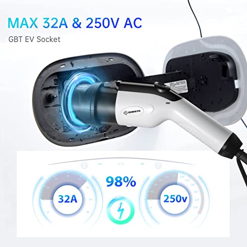 Adaptador de cargador EV tipo 1 a GBT, adaptador de carga para vehículos eléctricos SAE j1772 a GB/T EV adaptador de carga
