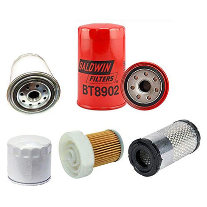 Kit de mantenimiento de filtro de tractor compatible con Kubota B2320 B2301 B2601 B2630