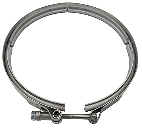 DPF Abrazadera de escape en V para filtro de partículas diésel Cummins ISB | Abrazadera en V de 9.5 pulgadas, sustituye a Cummins 2871861 4965096 2877857 | CAT 496-5063 | Q187680, P238307