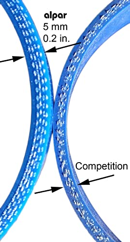Par de mangueras de silicona azul para carga de aire y abrazaderas, juego de 3.5 pulgadas de diámetro x 6.2 pulgadas de largo