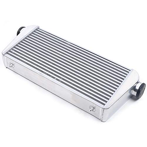 Fetcoi Intercooler universal de 31 x 12 x 4 pulgadas, entrada y salida de 3 pulgadas