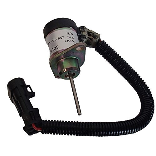 Solenoide de apagado de combustible compatible con motor Kubota V1903 V2003 V2203 Reemplaza 1G925-60011