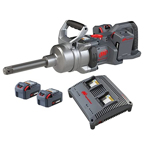 Ingersoll Rand Power Tools Modelo W9691-K4E - Kit de llave de impacto inalámbrica de 1 pulgada de torsión elevada de 20 V, par de torsión de 3000 pies-libras, 4 baterías y cargador, yunque extendido de 6 pulgadas