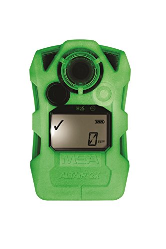MSA 10157956 Altair 2 x p Detector de gas, H2S (sulfuro de hidrógeno), brilla en la oscuridad, Alternate Alarma puntos, bajo 5 ppm, alta 10 ppm