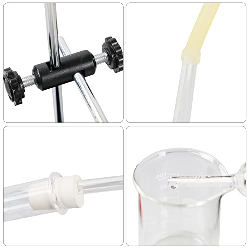 ADAMAS-BETA Kit de aparato de destilación de 3.4 fl oz para el hogar, microdestilación, 13 unidades de destilación purificador juego de cristalería