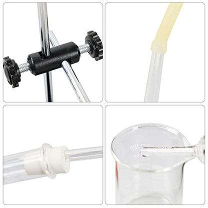 ADAMAS-BETA Kit de aparato de destilación de 3.4 fl oz para el hogar, microdestilación, 13 unidades de destilación purificador juego de cristalería