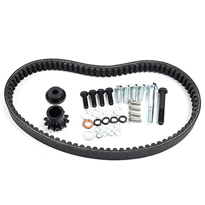 Convertidor de par de par de 1 pulgada de diámetro de 16 hp serie 40 kit de convertidor de par con un cigüeñal recto de 1 pulgada con chaveta de 1/4 pulgadas para motores Go Kart 9HP-16HP