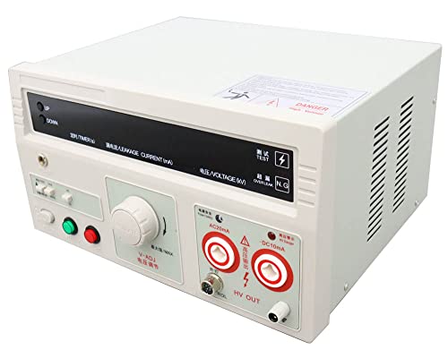 INTSUPERMAI RK2672AM - Probador de alta potencia, voltaje de entrada de 220 V 5 KV, probador de voltaje, herramienta de prueba de equipos de alimentación con soporte digital Hi-Pot Tester AC/DC 100 VA Probador de resistencia de aislamiento