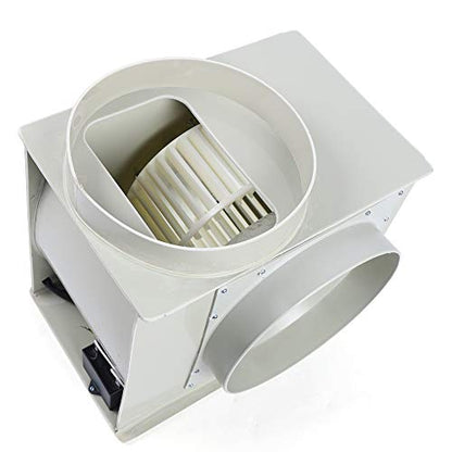 Kaibrite Extractor centrífugo de 10 pulgadas, ventilador centrífugo de grado comercial 1354CFM, ventilador de ventilación, ventilador de laboratorio para campana de humo de gabinete químico