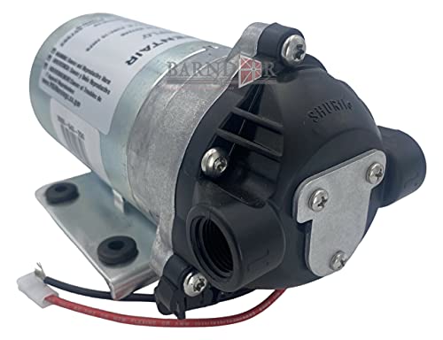 Pentair Hypro Shurflo 8000-543-250 Bomba de diafragma de pulverización agrícola de derivación interna, 1.8 GPM c/w diafragma Santoprene, válvulas Viton, autocebante de hasta 8 pies, 50PSI, 12V, puerto hembra NPT de 3/8 pulgadas