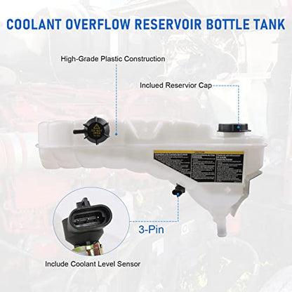 Tanque de botella de depósito de refrigerante 603-5403 para Kenworth y Peterbilt Modelos W900 T800 T660 T600 389 388 Reemplaza 603-5403, N5346001, T1673008