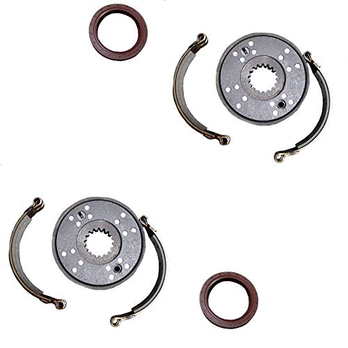 Juego de (2) ensamblaje de freno con sellos de aceite para estuche industrial 580 580B 580C 580CK 580D 584D 585D