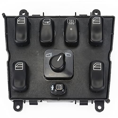 Interruptor de ventana eléctrica 1638206610 Control maestro de control de puerta para Mercedes Benz ML320 ML430 ML500 1998-2003 ML55 AMG 80933103066
