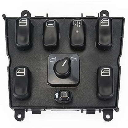 Interruptor de ventana eléctrica 1638206610 Control maestro de control de puerta para Mercedes Benz ML320 ML430 ML500 1998-2003 ML55 AMG 80933103066
