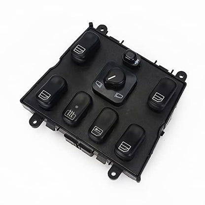 Interruptor de ventana eléctrica 1638206610 Control maestro de control de puerta para Mercedes Benz ML320 ML430 ML500 1998-2003 ML55 AMG 80933103066