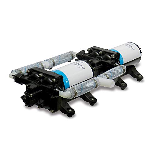 SHURFLO Sistema de Bomba Dual de Alto Flujo - 24 VDC, 10.0 GPM