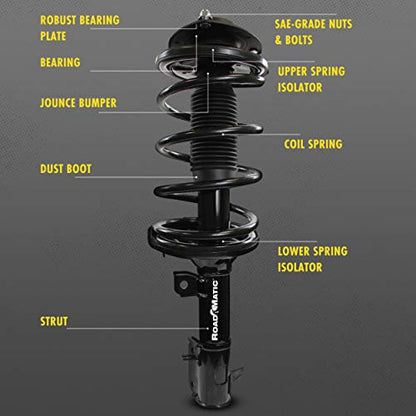 Monroe Shocks & Struts RoadMatic 182115 - Conjunto de puntal y resorte helicoidal