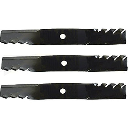 (3) Cuchillas dentadas para cortacésped John Deere ZTrak Z525E Z535M Z540M Z375R reemplaza M143520.
