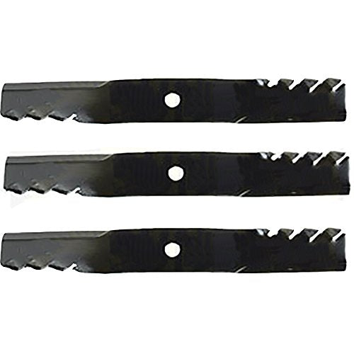 (3) Cuchillas dentadas para cortacésped John Deere ZTrak Z525E Z535M Z540M Z375R reemplaza M143520.