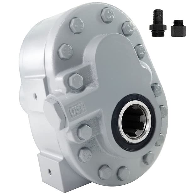 Kewam Bomba hidráulica PTO 21.2 GPM 540 RPM 2250PSI, entrada y salida SAE12, bomba de toma de energía hidráulica 6 dientes SAE16 para tractor y camiones