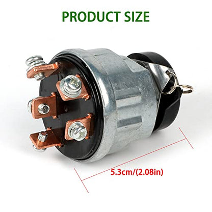 83940565 Interruptor de encendido con 2 teclas compatible con New Holland 1000 1100 1110 1200 1210 1300 1310 1500 1510 1600 1700 1710 1900 1910 2110 Skid Steer CLCL25 CL35 CL45 CL55