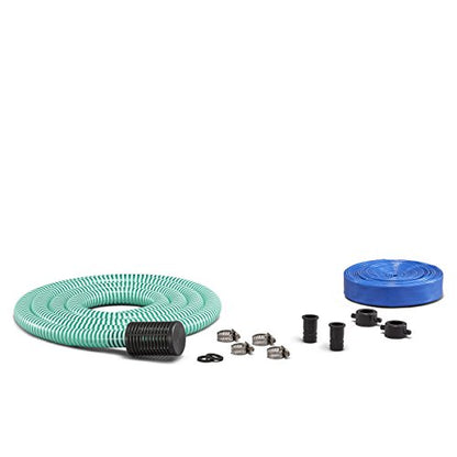 Generac 6917 CW10K Bomba de agua limpia con kit de manguera, 1 pulgada, naranja