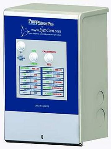 PumpSaver Plus 233P-1.5-ENCL SymCom - Protección de bomba de pozo de agua de bajo rendimiento fabricada en Estados Unidos