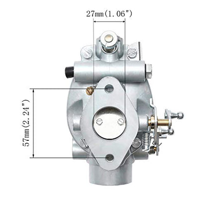 Carburador Tractor Carb con junta y pernos | Para Ford Jubilee NAA NAB Tractor Marvel Schebler | Reemplazo # EAE9510C, B2NN9510A, TSX428
