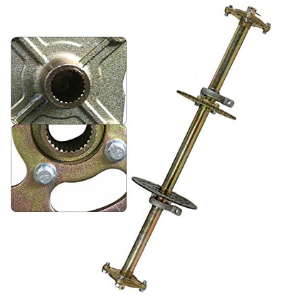 Kit de eje trasero de 815 mm con disco de freno de 7.5 pulgadas para bricolaje Go Kart Quad Trike Quad ATV