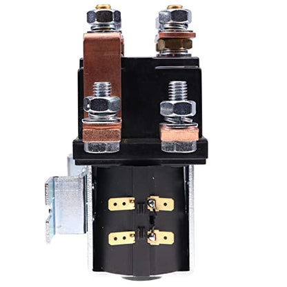 Solarhome Nuevo contactor de inversión de solenoide SW202 compatible con Albright Electric 24V 400A Albright 72V 80V bobina 400A Contactor de inversión Carrito de golf Manipulación de materiales de vehículos eléctricos