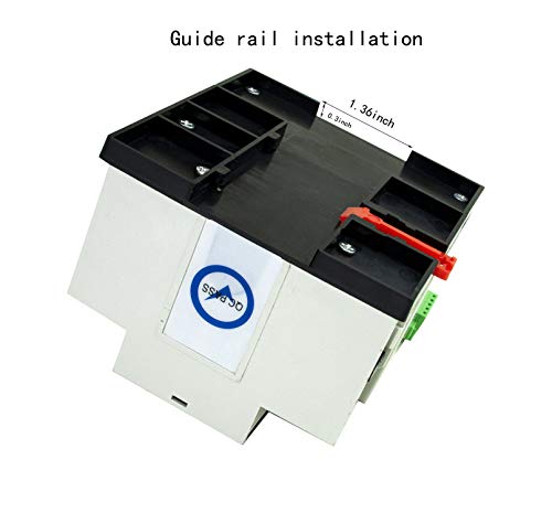 Control WiFi ATS W2R Switch Mini interruptor de transferencia automática de doble potencia de 2 fases, controlador montado en riel DIN, generador de espera de doble potencia 220 V 240 V interruptor de cambio (2P 100 amperios sin apagado)