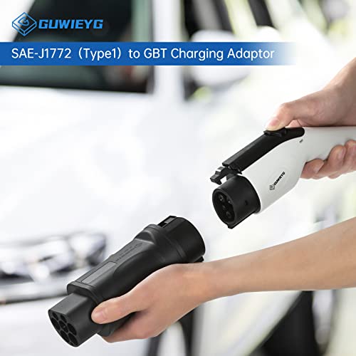 Adaptador de cargador EV tipo 1 a GBT, adaptador de carga para vehículos eléctricos SAE j1772 a GB/T EV adaptador de carga