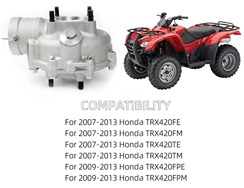 Conjunto diferencial trasero, casillero de engranajes de accionamiento final, conjunto diferencial de engranaje final trasero para Honda TRX420 2007-2013 Reemplazo # 41300-HP5-600