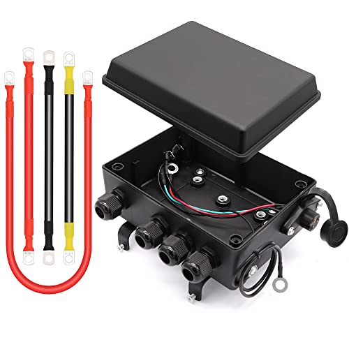 Torkettle Contactor de control de relé solenoide de cabrestante, caja precableada para cabrestante eléctrico ATV UTV de 8000-16000 libras, 12 V