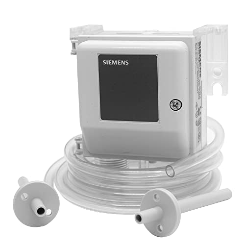 Sensor de presión diferencial (Rango de presión: 0 a 1500 Pa) para conductos industriales, de ventilación y aire acondicionado, laboratorios, producción, salas limpias y flujo laminar por Siemens Modelo: QBM2030-30