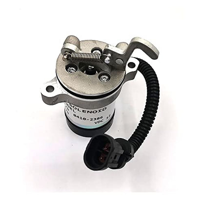 Solenoide de apagado de combustible de 12 V 0410-2386 04102386 para cargador deslizante Deutz Bobcat