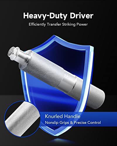 Orion Motor Tech OMT Bearing Race and Seal Bushing Driver - Juego de instalación de 9 discos, collar de carcasa de eje con estuche de transporte maestro/kit de sello universal de aluminio para rodamientos de ruedas automotrices